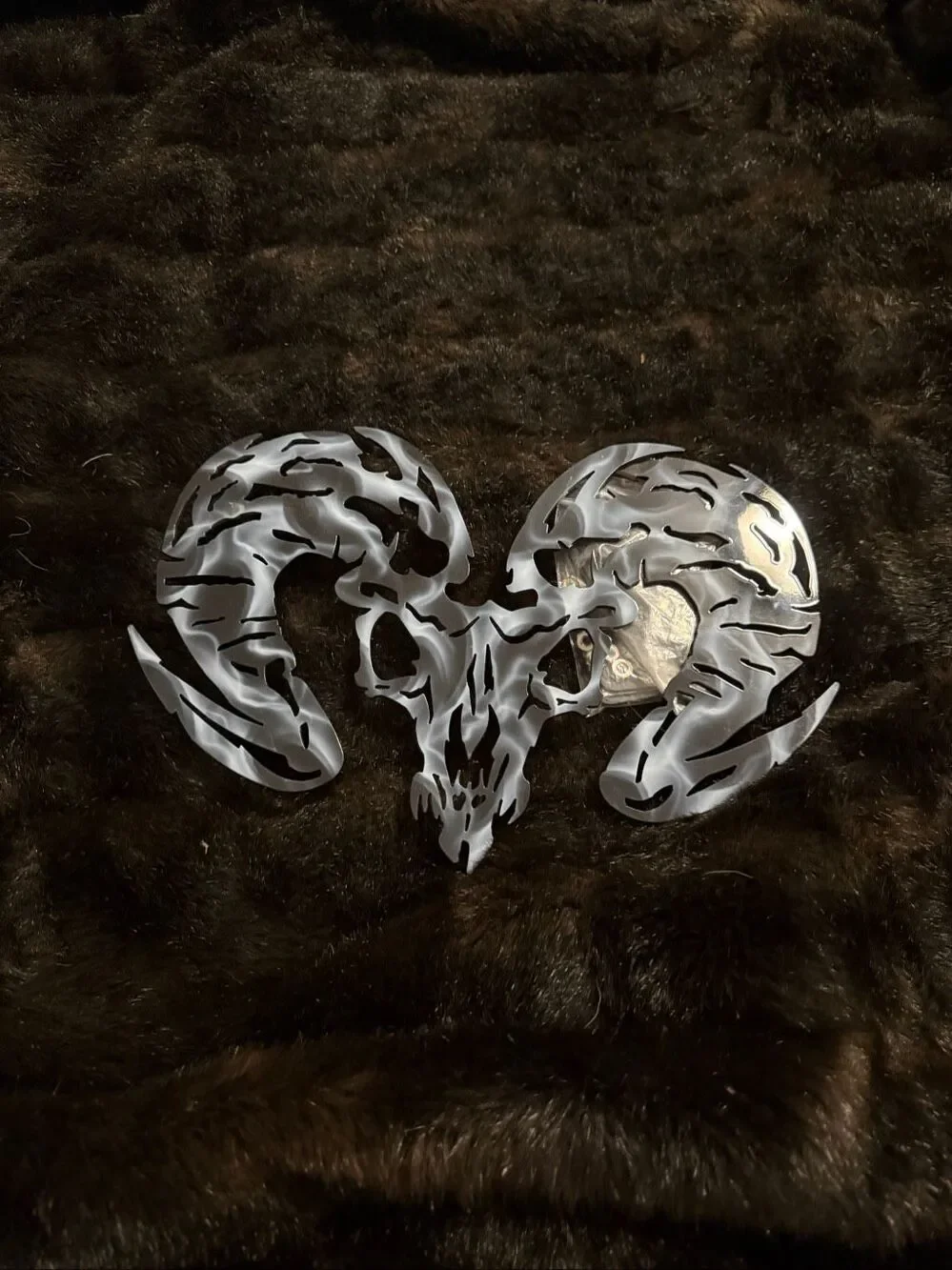 Royalty Core 13777 - Ram Skull Airbrushed Emblem Truck New